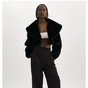 Lamarque - Danika Crop Faux Fur Jacket